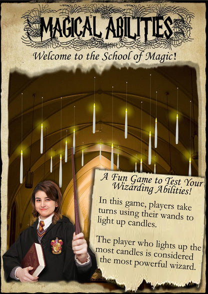 Halloween Decorations, 20 PCs Floating Candles with Wand Magic Hanging Candles, Flickering Warm Light Flameless Floating LED Candle with Wand Remote, Battery Operated Taper Candle Set for Theme Party