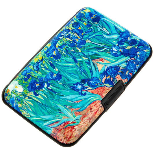 Kaabao Credit Card Holder Small RFID Blocking Wallet Business Metal Slim Mini Aluminum Hard Case for Women Men Gift (Lrises)