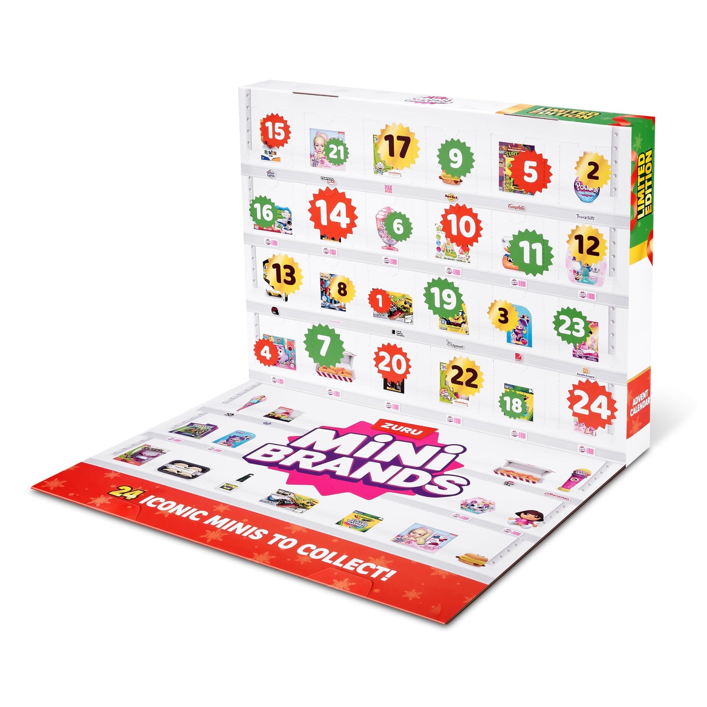 Mini Brands Advent Calendar by ZURU Limited Edition Advent Calendar, Includes Mini Brand Foodie & Toys, Mystery Collectibles Toys Comes with 24 Minis