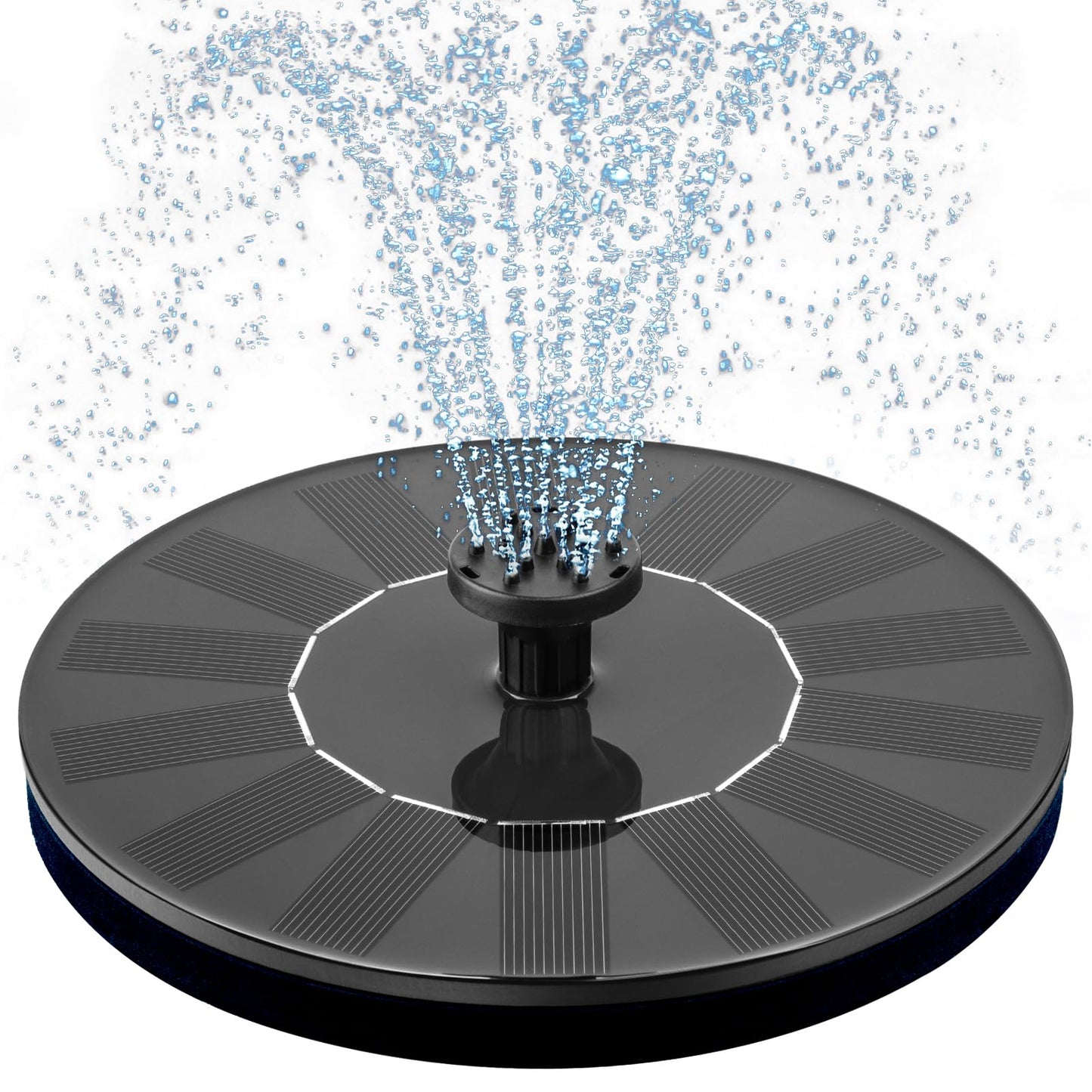 Mademax 1W Solar Bird Bath Fountain Pump, Solar Fountain, Free Standing Floating Solar Powered Water Fountain Pump for Bird Bath, Garden, Pond, Pool, Outdoor