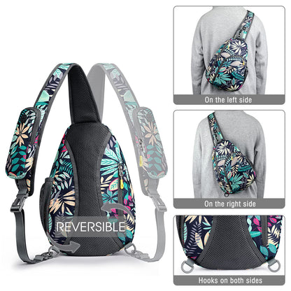 G4Free RFID Sling Bag Crossbody Backpack Casual Chest Shoulder Daypack Gym Bag for Hiking Travel 7L