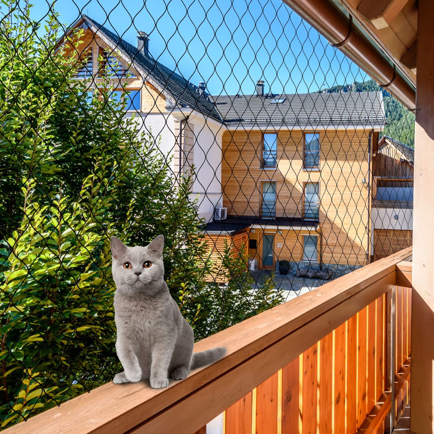 Chicken Netting - 50x 100ft Garden Netting with 1" Square Mesh as Poultry Netting for Chicken Coop Roof, Anti-Hawks and Birds Away and Protect Chicks from Raccoons, Fox and More Wild Animals