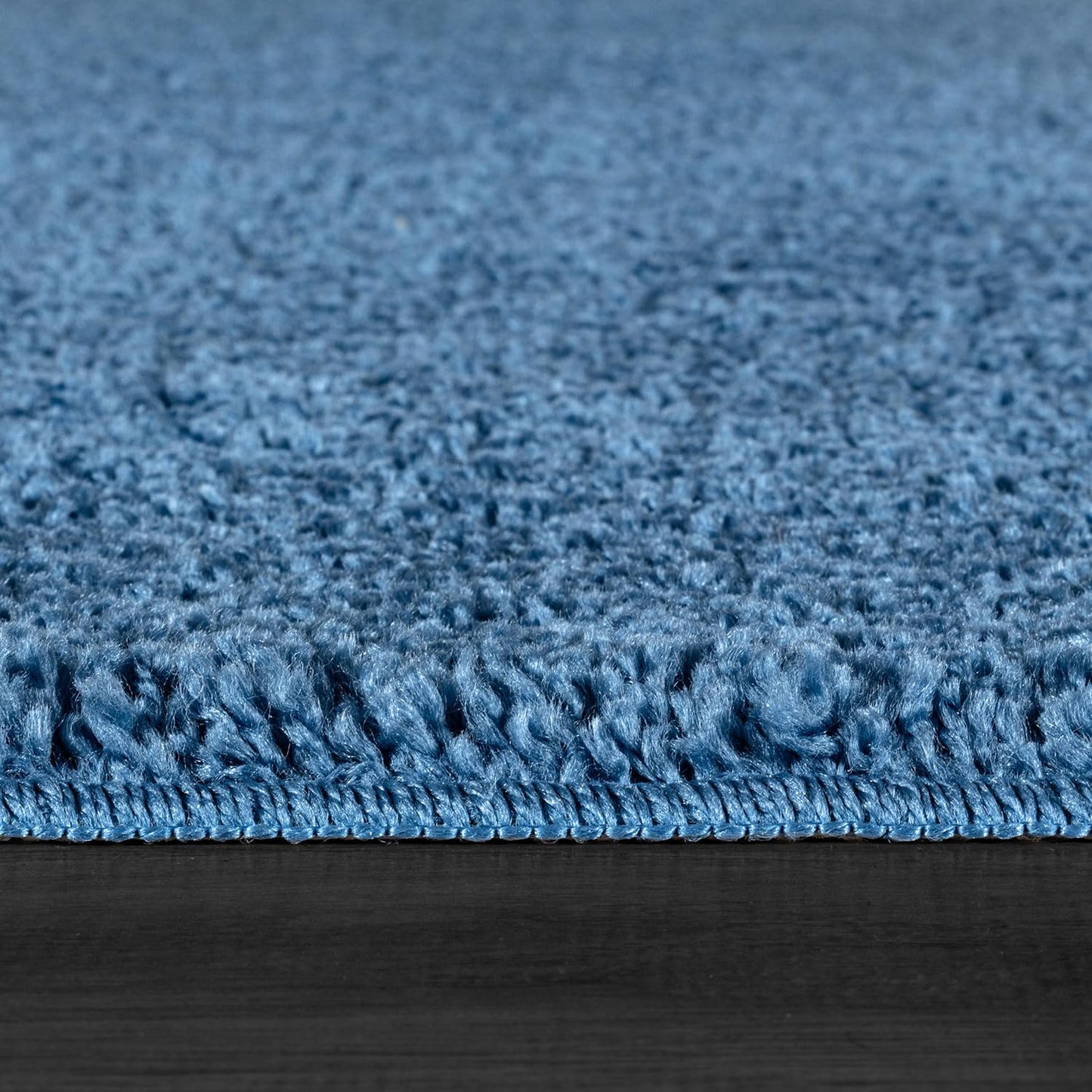 Area Rug 4x6 Blue Washable Indoor Rug Solid Non Slip Easy to Clean Non Shedding Indoor for Living Room Bedroom Kitchen Dining Room or Hallway (4 X 6 Blue)