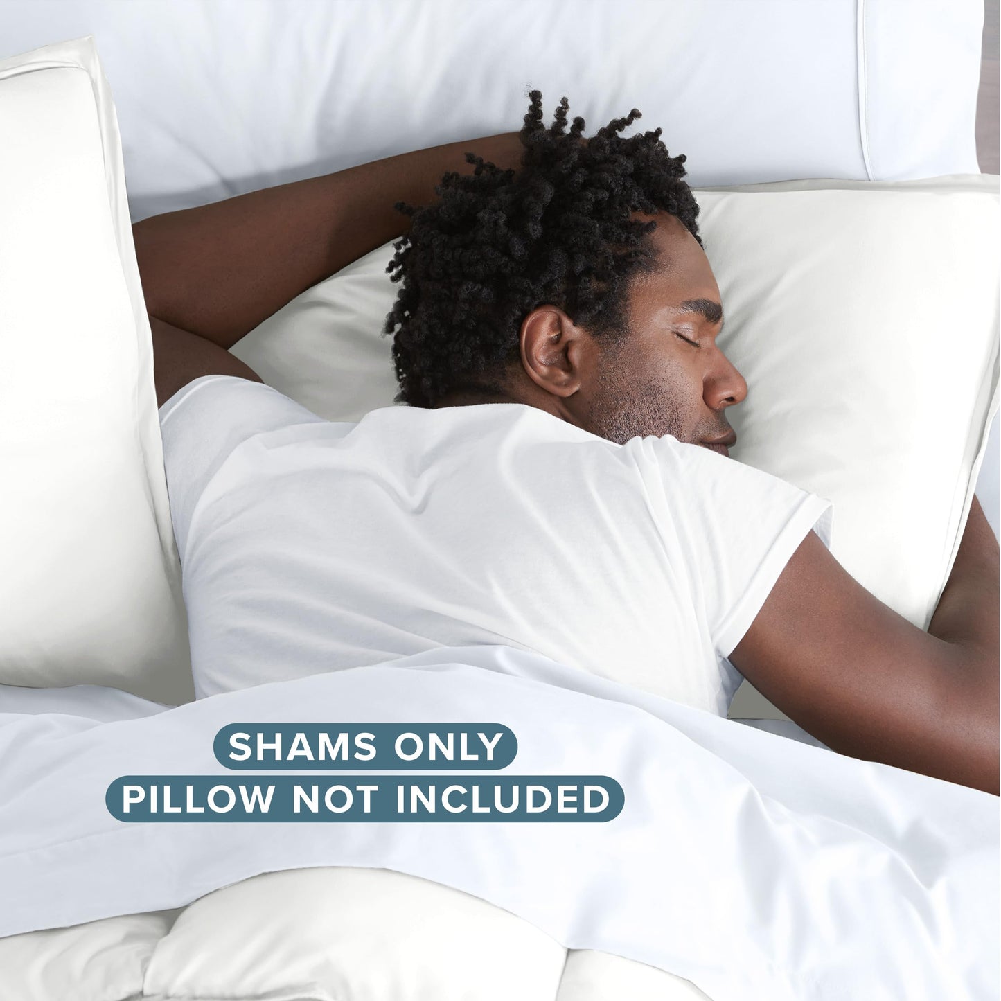 Bare Home Standard Pillow Sham Covers - Set of 2 - Premium 1800 Ultra-Soft Microfiber - Double Brushed - Stain & Fade Resistant - Bed Pillow Shams - Pillows Not Included (Set of 2, Cream)