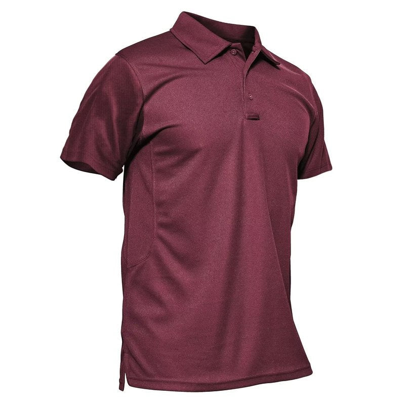 MAGCOMSEN Polo Shirts for Men T Shirts Golf Shirts Fishing Shirts Military Shirts Tactical Shirt Short-Sleeve Work Polo Performance Quick Dry Jersey Polo Shirt for Men