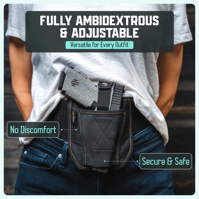 VNSH Lite Belly Band Holster – Comfortable, Lightweight & Discreet | Fits Glock, S&W & More