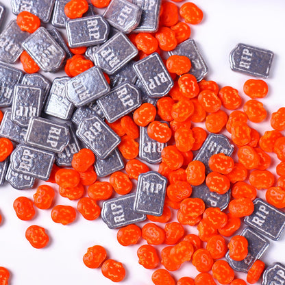 Tombstone Sprinkles for Cake Decorating, Silver Grey Sprinkles Perfect for Horror Dessert Party 3.52 Ounce