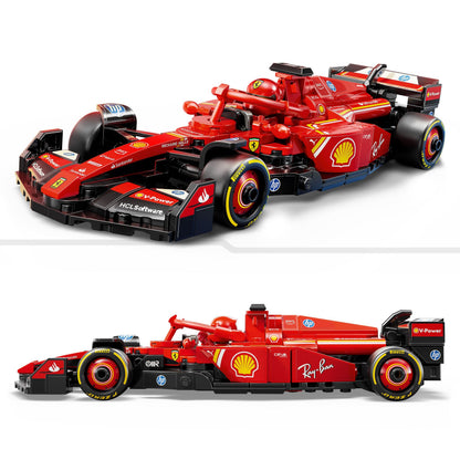 LEGO Speed Champions Ferrari SF-24 F1 Race Car Toy with a Collectible Formula 1 Driver Minifigure - Model Kits for 10+ Year Old Boys & Girls or Adult Motorsport Fans 77242