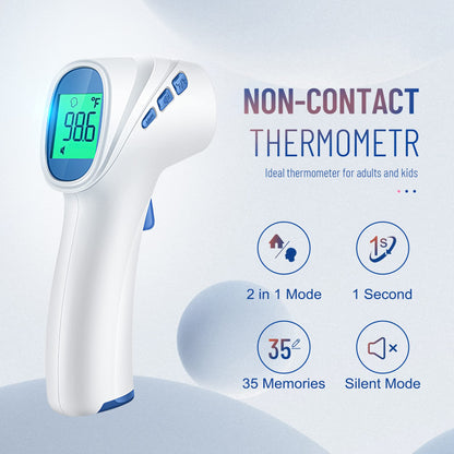 Forehead Thermometer for Adults and Kids, FSA HSA Eligible, Digital Baby Thermometer with Fever Alarm, Fast Accurate Results, Home Medical & Nurse Essentials