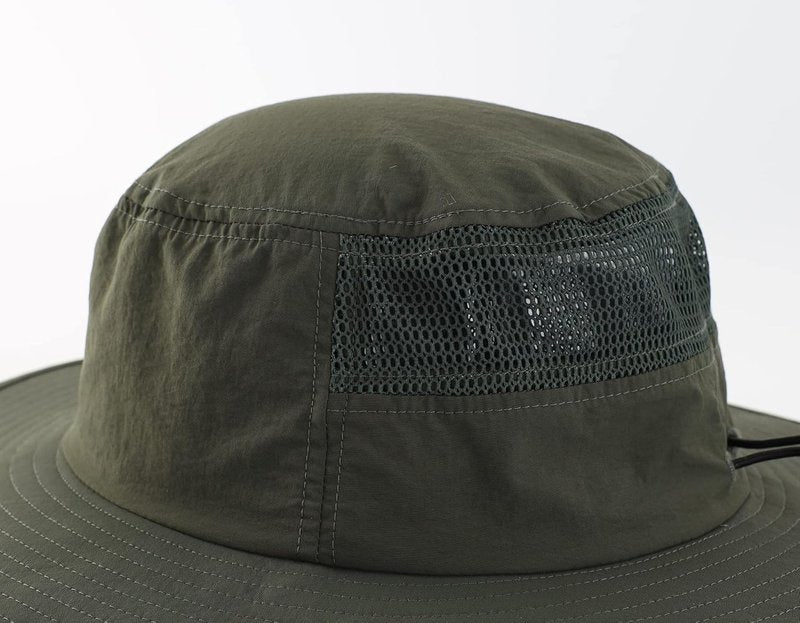 UPF50+ Men's Sun Hat - Wide Brim UV Protection Fishing Cap | Breathable Mesh Gardening Bucket Hat