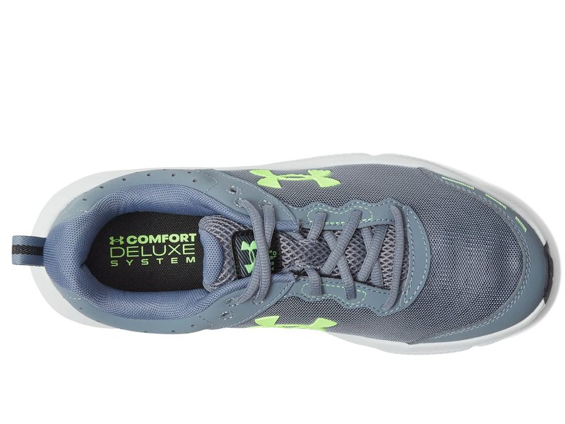 Under Armour Men's Charged Assert 10, (101) Gravel/Gravel/Lime Surge, 15, US