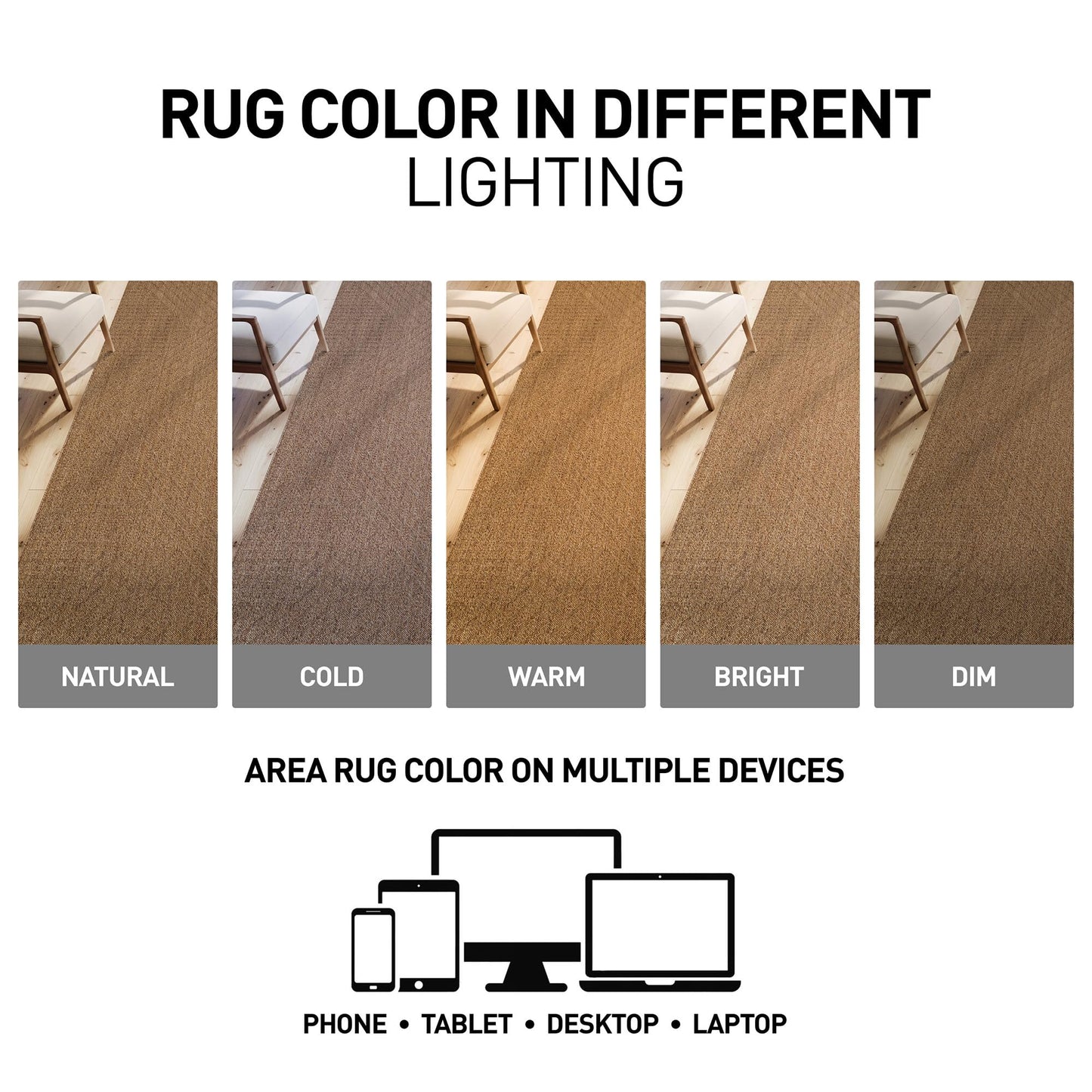 Rugshop Diamond Grid Indoor Outdoor Flat Woven Area Rug,Natural Jute-Style,Easy-Care Patio Rug for Backyard Porch Deck Balcony, 7'10" x 10' Natural/Jute