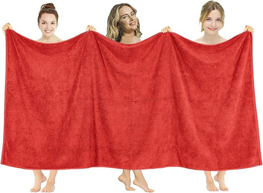American Soft Linen 100% Cotton 600 GSM Turkish 40x80 Oversized Bath Towel Sheet