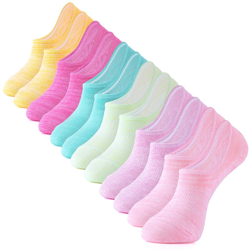IDEGG No Show Socks Women & Men Low Cut Ankle Short Anti-slid Athletic Running Casual Invisible Liner Socks