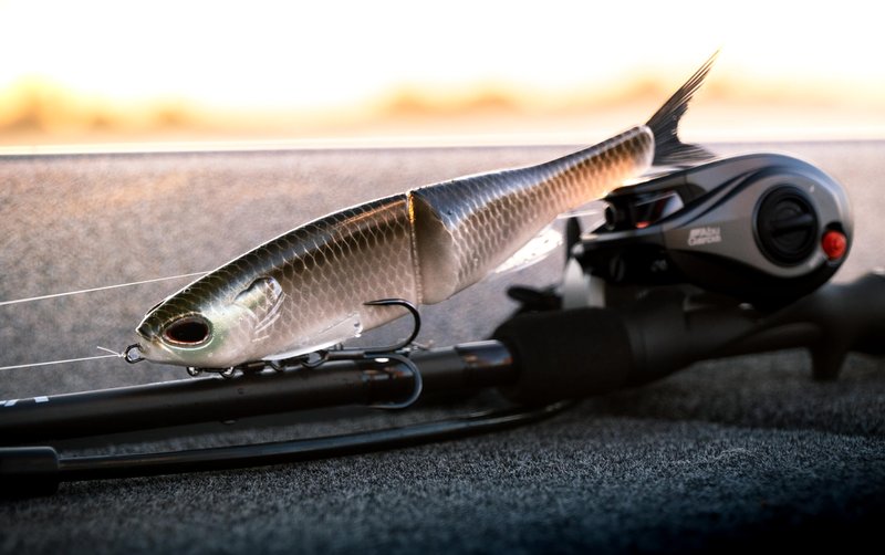 Berkley PowerBait® Nessie Glide Bait, Perch, 7 in, Fishing Bait with Irresistible Flavor, Soft Swimbait Ideal for Bass Fishing, Equipped with Fusion19 Hook