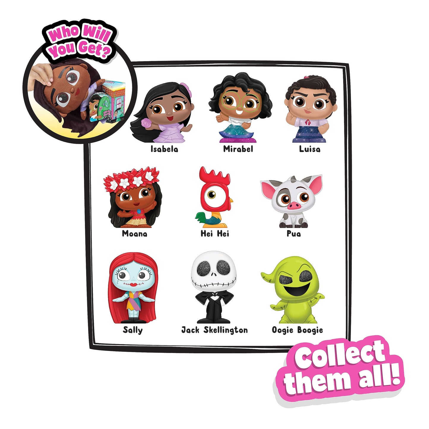 Disney Doorables Puffables Tim Burton’s The Nightmare Before Christmas, 10-inch Plush, Styles May Vary, Officially Licensed Kids Toys for Ages 3 Up