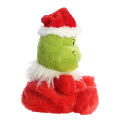 Aurora® Whimsical Dr. Seuss™ Santa Grinch Palm Pals™ Stuffed Animal - Officially Licensed Plush for Imaginative Play - Perfect for Kids and Adults - Red 4.5 Inches