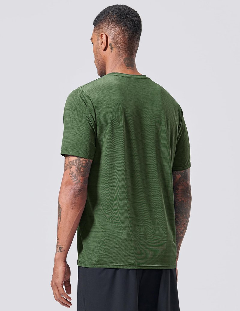 5 Pack Men’s Active Quick Dry Crew Neck T Shirts | Athletic Running Gym Workout Short Sleeve Tee Tops Bulk (Set 12, X-Large)