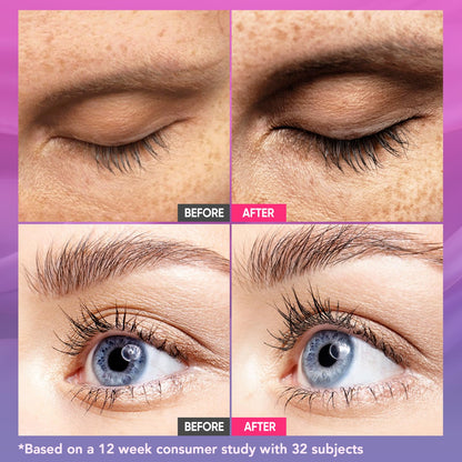 Eyelash Serum Lash Growth Enhancer: Advanced Natural Formula for Long Thickening Eyelashes (Eggplant, 5 ml)
