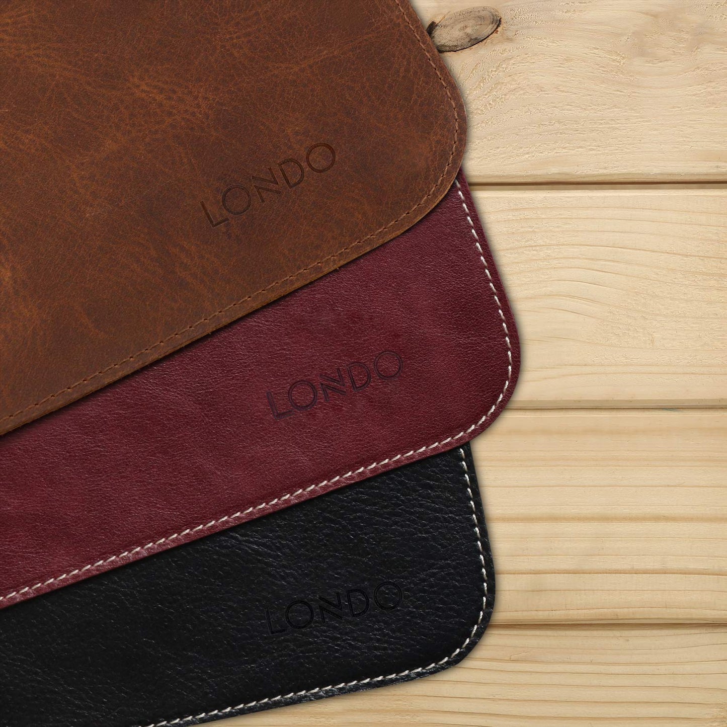 Londo Genuine Leather Extended Mouse Pad - 74x33.5cm Desk Mat - Smooth & Non-Slip Surface