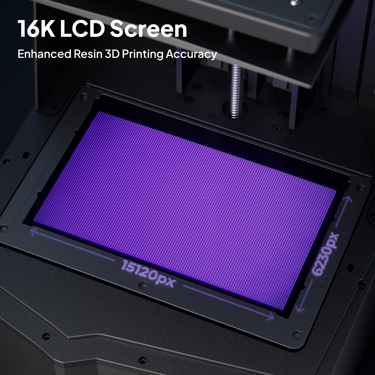 ELEGOO Saturn 4 Ultra 16K Resin 3D Printer with Flip-up Lid, Smart Tank Heating at 30 °C, 150mm/h High Speed Printing, Large Printing Size of 211.68 × 118.37× 220 mm³