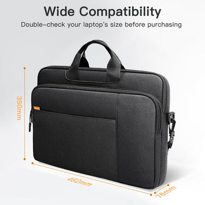 JETech 15 15.6 16 Inch Laptop Bag Case, Waterproof Computer Sleeve Cover Compatible with MacBook Air/Pro 15/16, Surface Book 3/2 15, Dell Inspiron 15.6, HP Pavilion 15.6 (Black)