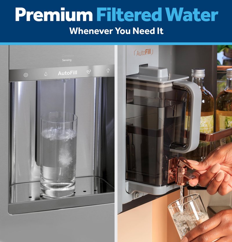 GE XWFE Refrigerator Water Filter, Genuine Replacement Filter, Certified to Reduce Lead, Sulfur, and 50+ Other Impurities, Replace Every 6 Months for Best Results, Pack of 1