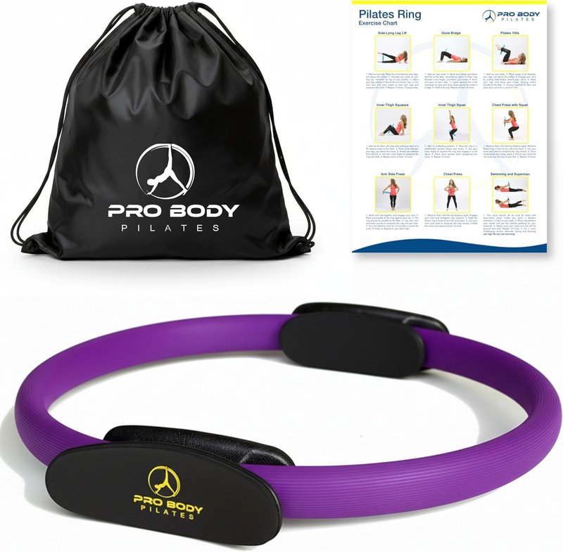 ProBody Pilates Fitness Circle - 14-Inch Ring for Toning Inner Thighs, Arms & Core