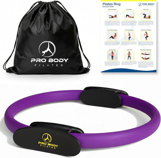 ProBody Pilates Fitness Circle - 14-Inch Ring for Toning Inner Thighs, Arms & Core