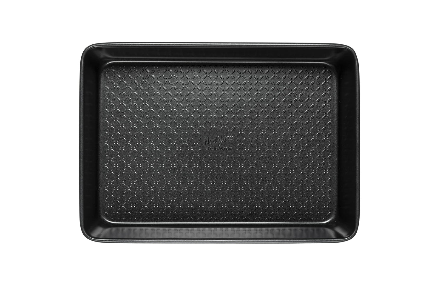 Prestige x Nadiya Roasting Tin Non Stick - Deep Large Baking Tray 33cm x 23cm, Durable Steel, Dishwasher Safe Roasting Tray Bakeware, Blue/Black, 13" x 9", Teal