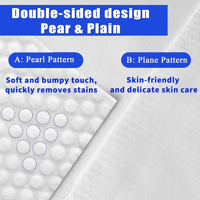 100 Count Disposable face towel, Ultra Thick face towels, Face towels disposable