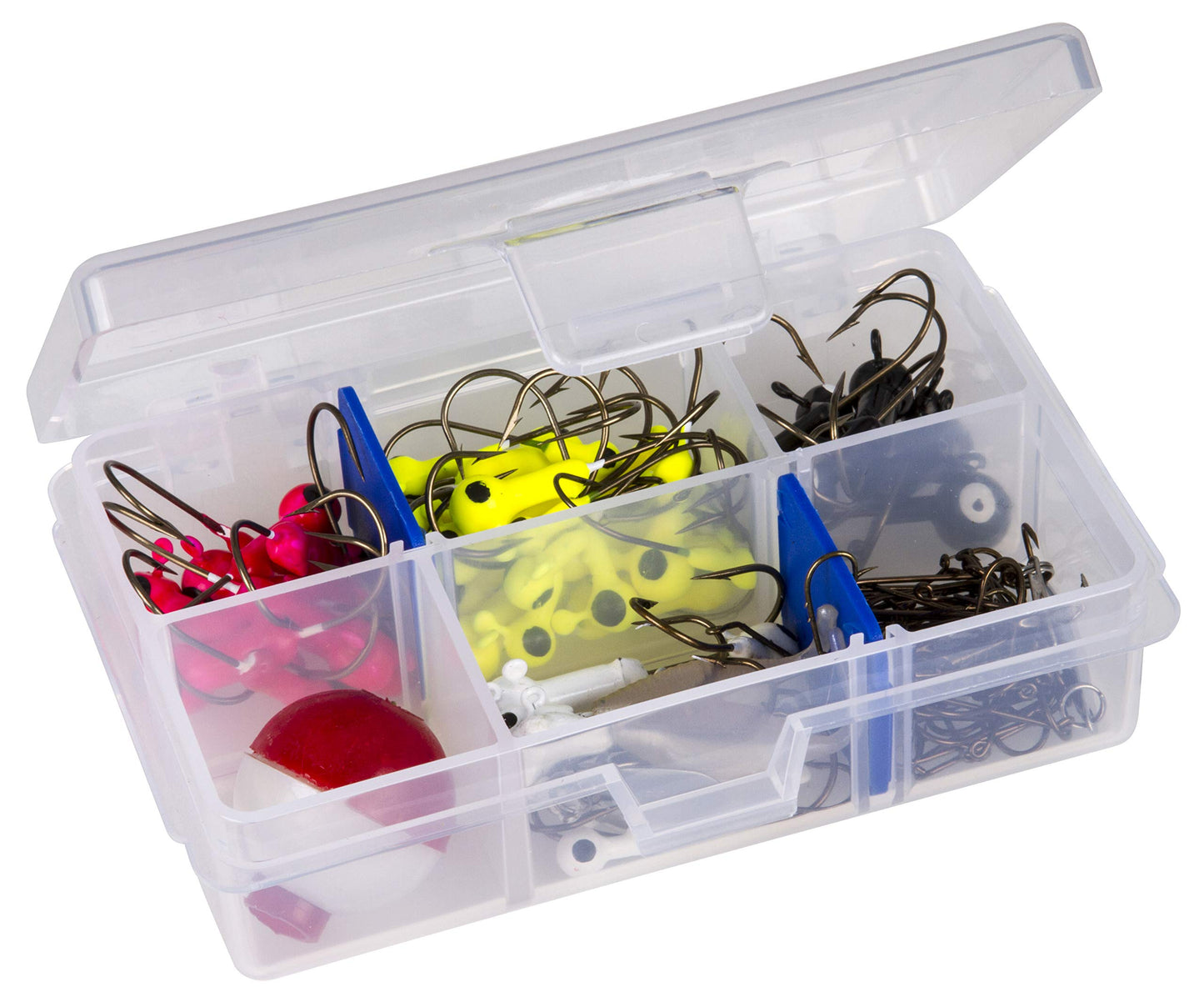 Flambeau Outdoors Tackle Box 1002 Fishing - Includes 2 Dividers, 6 Compartments, Clear Fishing Lure Organizer, Tuff Tainer with Zerust Anti-Rust Dividers