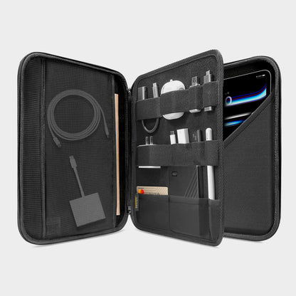 tomtoc Portfolio Tablet Case for 13 Inch iPad Pro M4 & iPad Air M3/M2 2025-2024, 12.9" iPad Pro, Protective Sleeve with Accessories Pocket, Carrying Storage Bag for Apple Pencil/Adapter/Magic Keyboard