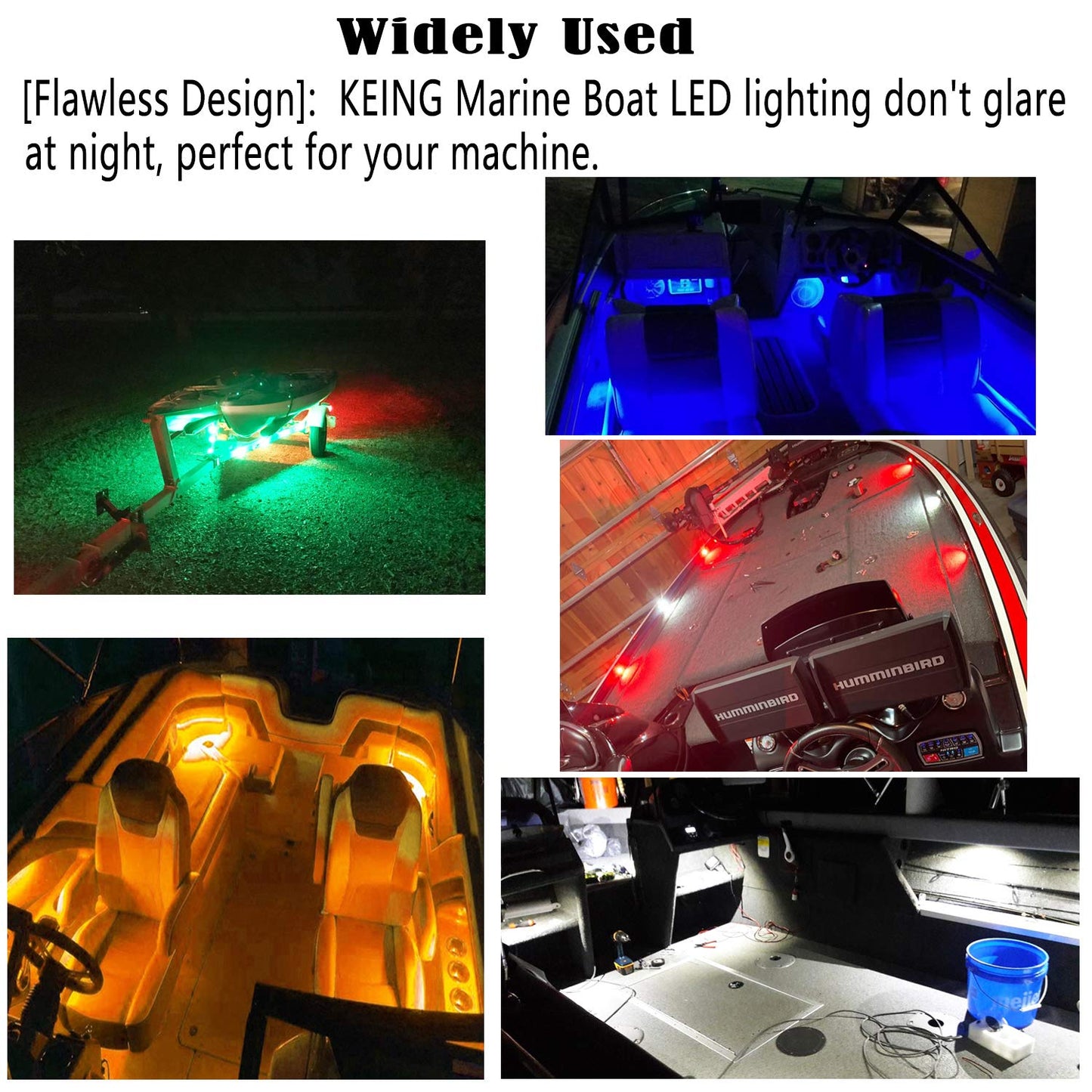 10 Pack Waterproof Marine Boat LED Lights, LED Underwater Lighting, Utility Led Interior Lights Navigation Lights Deck Courtesy Lights 12V for Yacht Boat Fishing Pontoon Sailboat Kayak (Red)