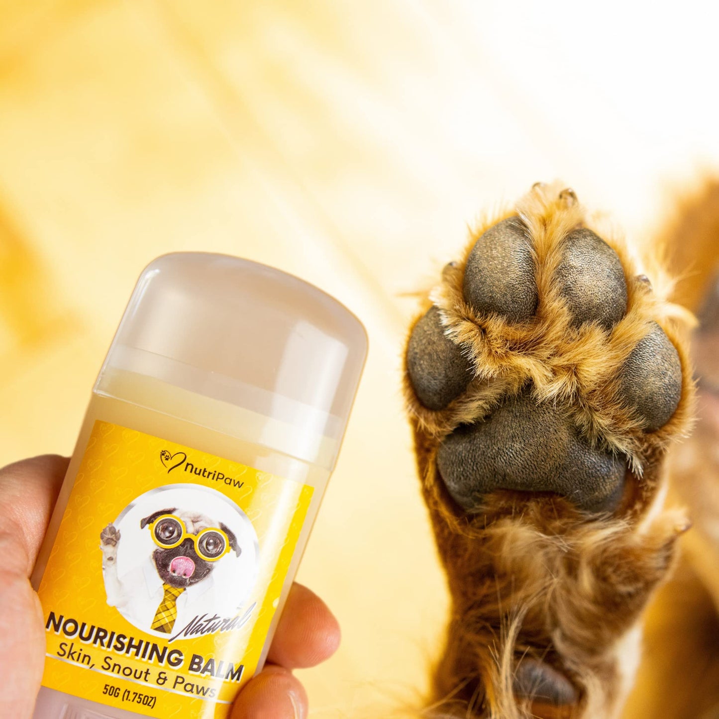 NutriPaw Nourishing Balm For Dogs & Cats - Moisturise & Soothe Dry, Cracked, Flakey Skin, Snout & Paws - Easy to apply - For all ages & breeds