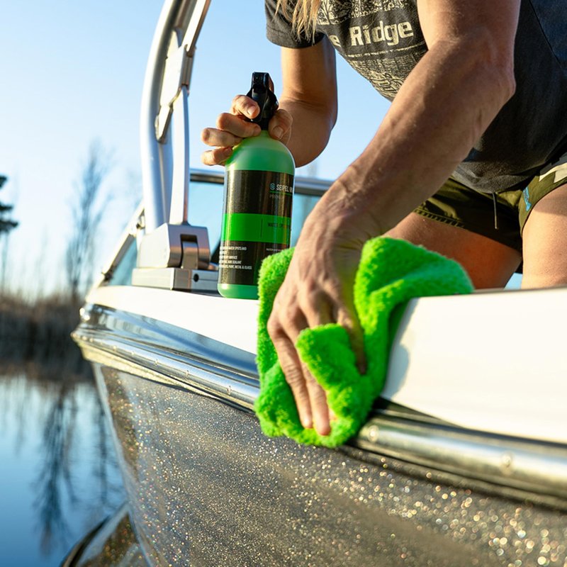 Seipel Marine Boat Water Spot Remover 32oz – Marine Hard Water Stain Remover & Sealant – Removes Calcium, Mineral Deposits & Spots – Safe for Gel Coat, Fiberglass & Paint