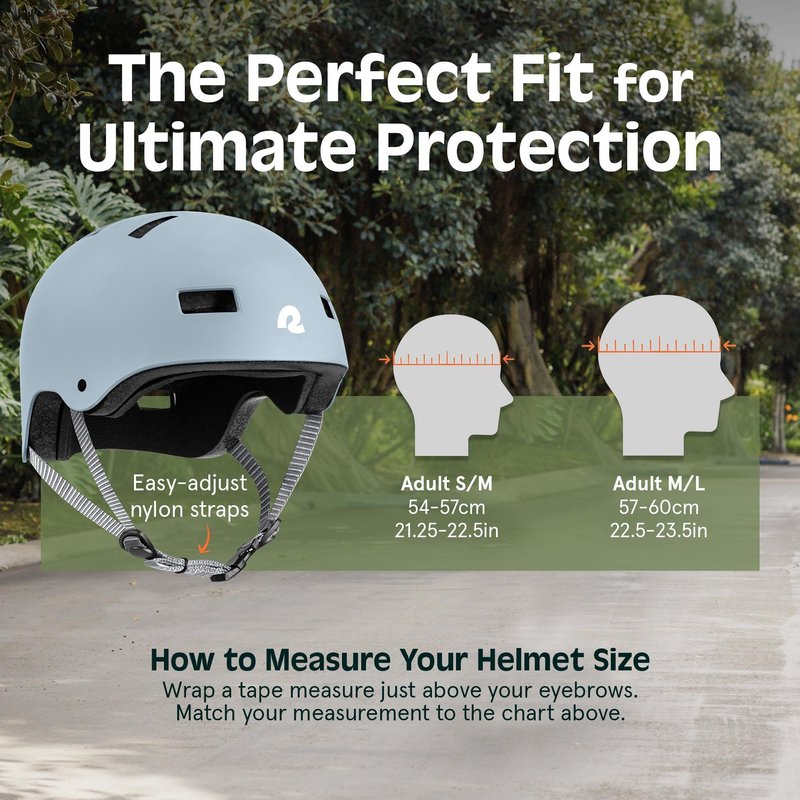 Retrospec Dakota Bicycle / Skateboard Helmet for Adults - Commuter, Bike, Skate, Scooter, Longboard & Incline Skating -Highly Protective & Premium Ventilation- Medium - Matte Crystal Blue