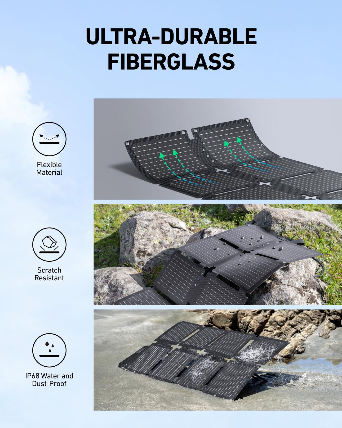 Anker SOLIX C300 DC Power Bank Station and 60W Solar Panel, 288Wh Portable Power Station, LiFePO4 Battery, 300W Solar Generator, for Outdoor, Camping, Traveling, and Emergencies