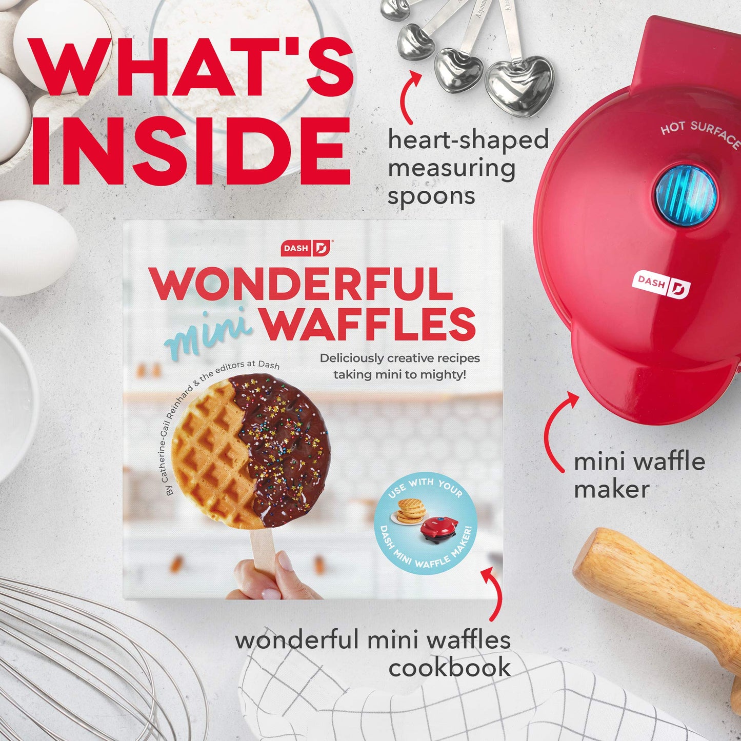 DASH Mini Waffle Maker Machine for Individuals, Paninis, Hash Browns, & Other On the Go Breakfast, Lunch, or Snacks, with Easy to Clean, Non-Stick Sides, Purple Galaxy 4 Inch
