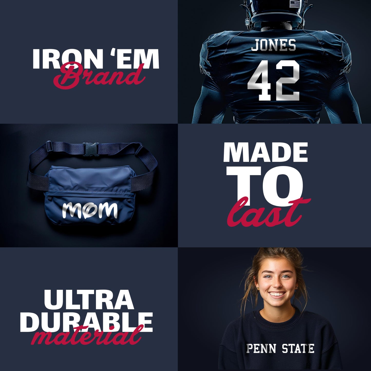 IRON 'EM Orange Iron On Letters for Fabric, Clothing, Custom Tshirt, DIY Craft for Kids, Adults, and Toddlers 2" Felt Letters for Fabric, Heat Transfer Letters. Disney Mickey Mouse Font. 2 Sheets