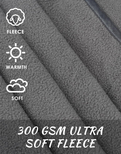 DUKUSEEK Large Waterproof Stadium Blanket for Cold Weather, Soft Warm Fleece Camping Blanket Windproof for Outdoor Sporting Events, Football Games,Navy Blue