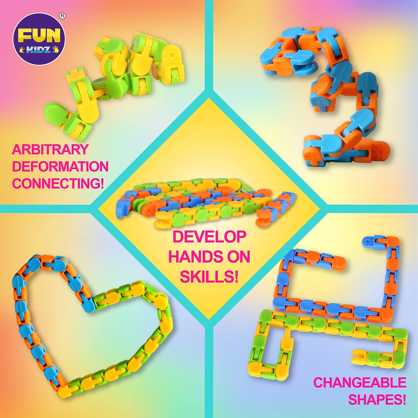 Gift Fidget Box Toys Pack for Kids 3-12, FunKidz Sensory Toys for Boys Girls Age 7-12 Autistic Children in Mystery Storage Portable Box