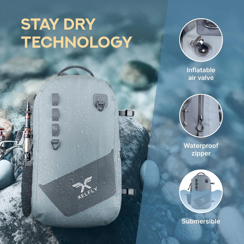 Xelfly - Waterproof Fishing Backpack
