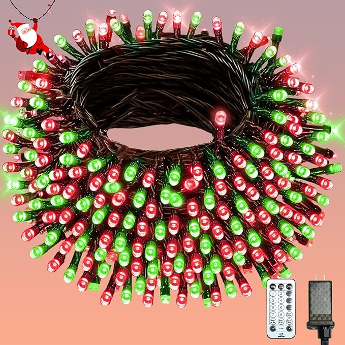 BHCLIGHT 240LED Christmas Voice Control String Lights Red & Green