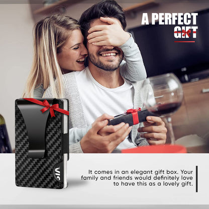 Vebel Credit Card Holder| Minimalist Wallet| Wallets, Card Cases & Money Organisers| RFID Wallet for Men| Slim Wallet| Wallets for Men UK| Carbon Fiber Wallet| RFID Card Holder| Card Holder Wallet
