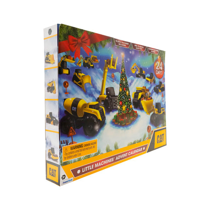 CAT Construction Toys, Little Machines Advent Calendar - Kids Toys for Ages 3 and Up - 24 Piece Set with 10 Little Machines Vehicles & Magic Insta-Dirt!