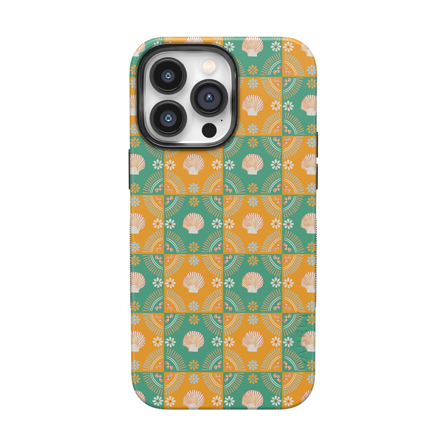 Casely iPhone 14 Pro Case | Opposites Attract | Day & Night Mountains | Compatible with MagSafe | Bold Protective Design
