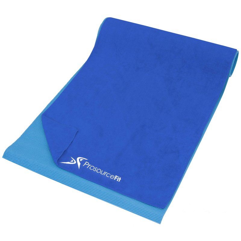 ProsourceFit Arida Yoga Mat Towel Super-Absorbent Microfiber 68-inch by 24-inch for Yoga, Pilates and Working Out, Purple