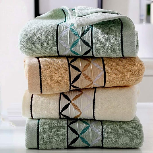 4 Pack Cotton Hand Towels, 100% Cotton Face Towels,