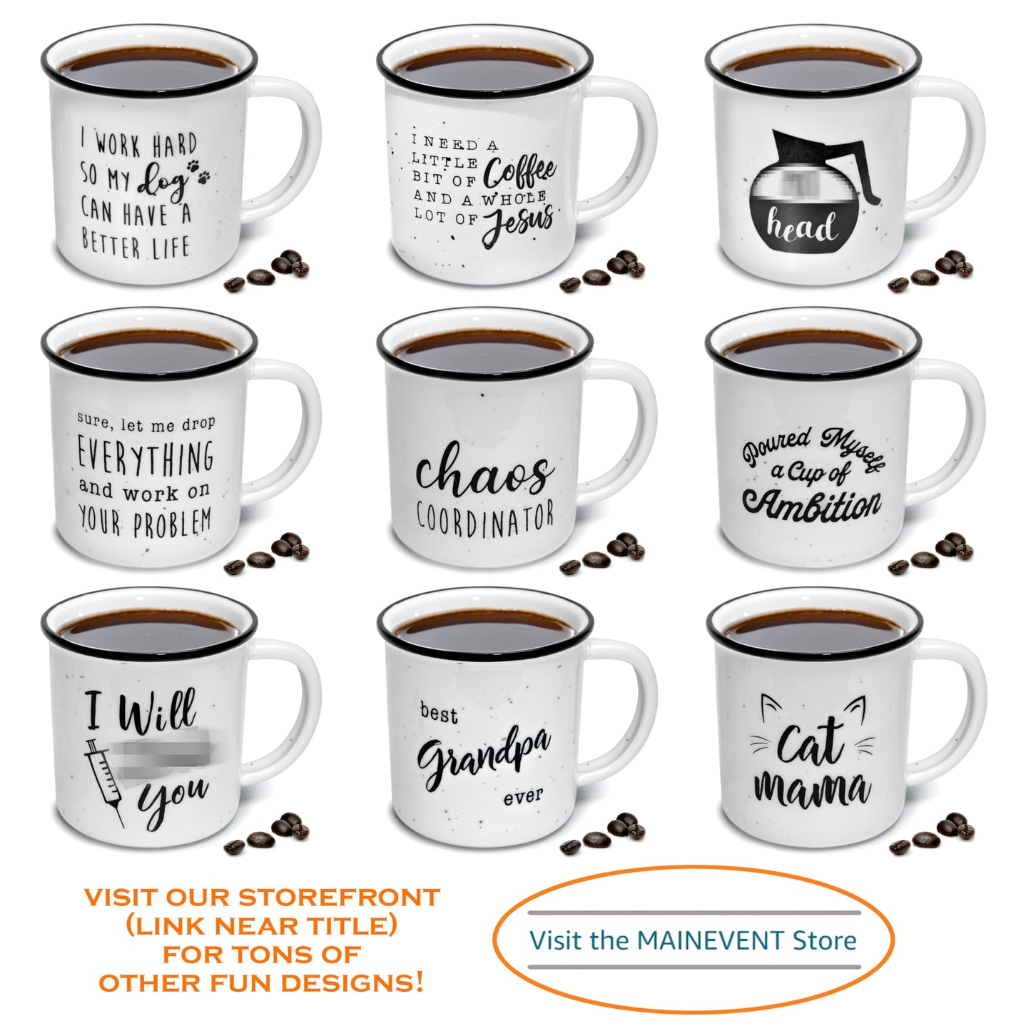 MAINEVENT Naughty Nice Christmas Mugs Coffee Set 11 Ounce, Christmas Cups Couple Gift